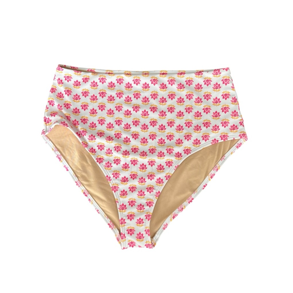 Old Navy High Waisted Pink Floral Bikini Bottoms NWT Size Large